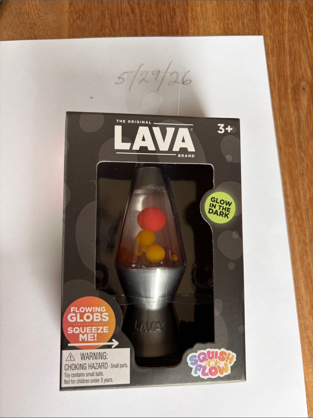 Schylling LAVA Brand Squish N’ Flow Clear Glow In The Dark